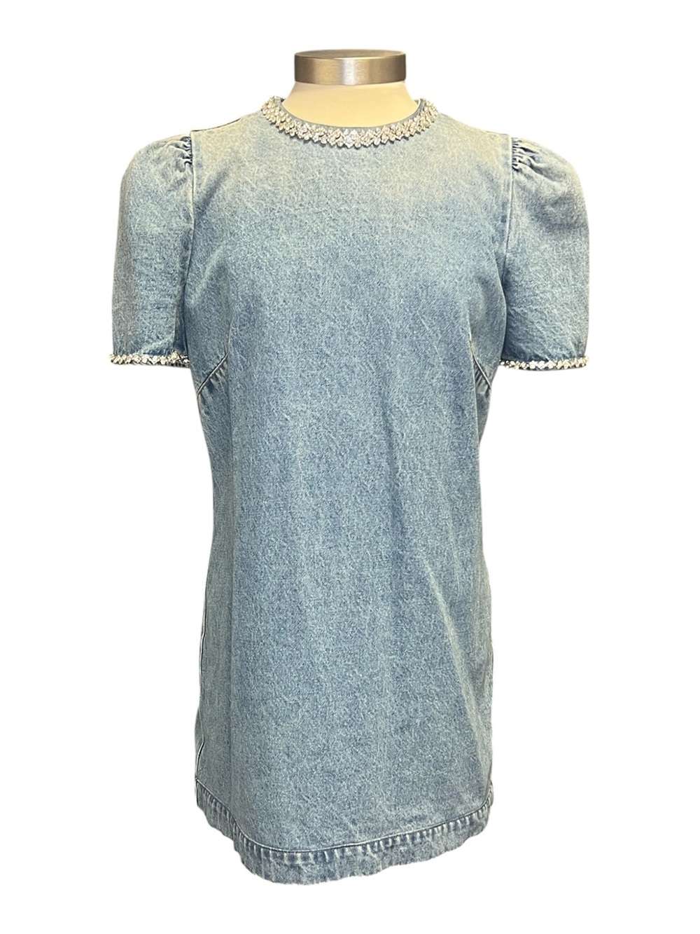 Zimmerman Crush Embellished Denim Dress